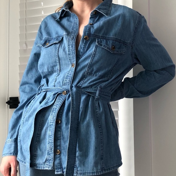 H&M Tie Belt Utility Jacket | M - Picture 2 of 9